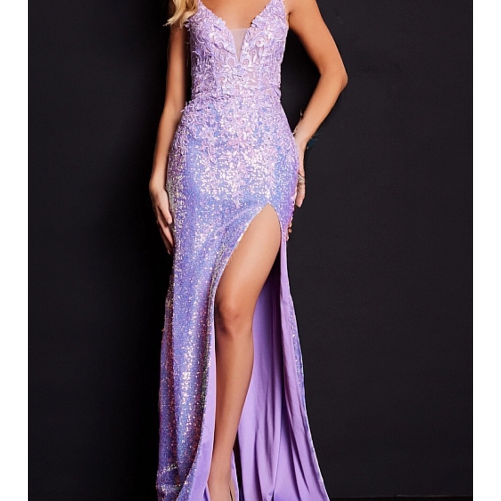 Elegant Lavender Evening Gown